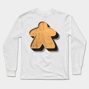 Retro Board Game Meeple Long Sleeve T-Shirt